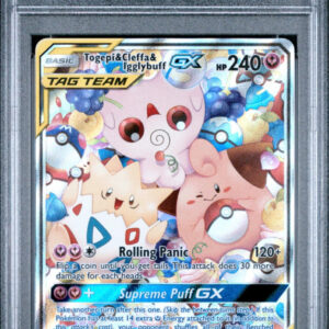 2019 POKEMOM SUN & MOON TGPI/CLFA/IGLYBF GX #143a CEE-'20 YAAA-SML/MTY. P/C GEM MT 10